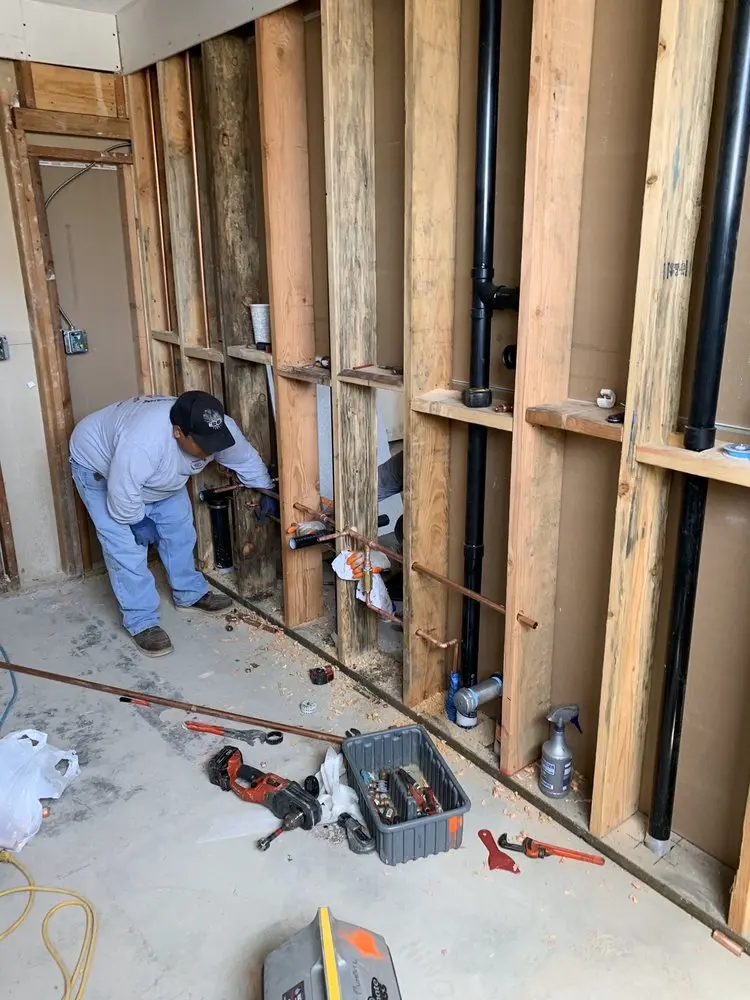 Commercial rough-in plumbing for Gas Line Repair in Steeplechase